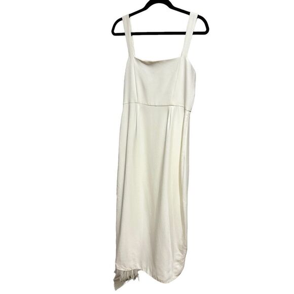 REVOLVE SAYLOR CAYLIN Bridal Wedding Engagement Ostrich Feather Wrap DRESS - Picture 8 of 9